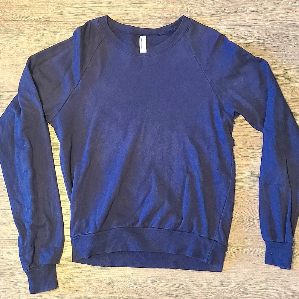 American Apparel Y2K Navy Crew Neck Sweater (deadstock) size XS